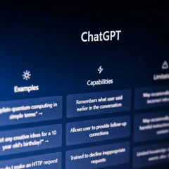 Widok ekranu z otwartą stroną internetową ChatGPT